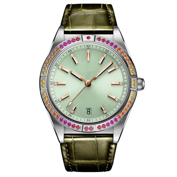 women watch automatic mechanical watches 2824 movement 36mm sappire business wristwatches montre de luxe inlaid with colored gemstones, Slivery;golden
women watch automatic mechanical watches 2824 movement 36mm sappire business wristwatches montre de luxe inlaid with colored gemstones, Slivery;golden