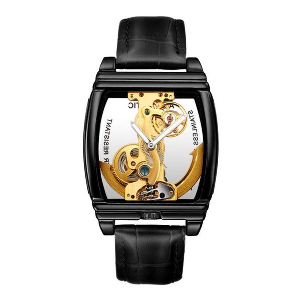 tk-elling transparent mens watches mechanical automatic wristwatch leather strap steampunk self winding clock male montre homme watches ss1, Slivery;brown
tk-elling transparent mens watches mechanical automatic wristwatch leather strap steampunk self winding clock male montre homme watches ss1, Slivery;brown