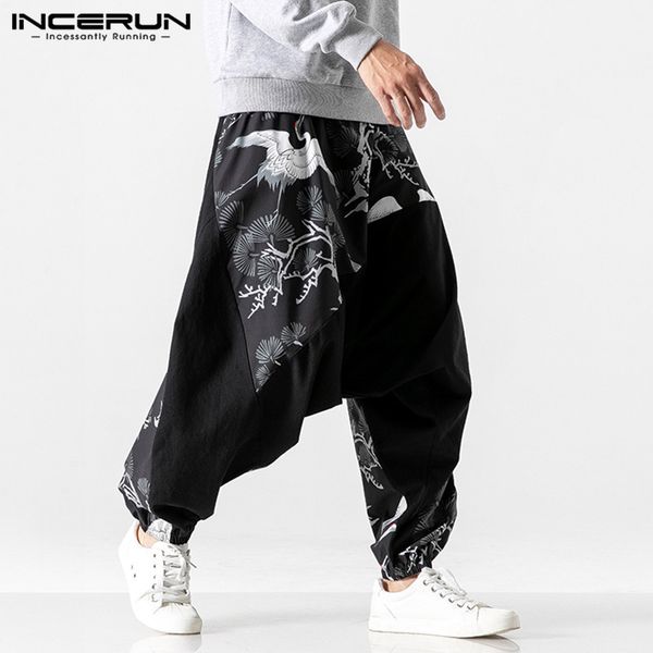 incerun men harem pants fashion printed patchwork trousers elastic waist joggers casual loose drop crotch bottoms plus size 220719, Black
incerun men harem pants fashion printed patchwork trousers elastic waist joggers casual loose drop crotch bottoms plus size 220719, Black