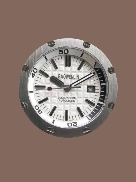 men's automatic mechanical watch black round 42mm sports tape needle buckle orange is very fashionable montre de luxe water resistant w, Slivery;brown
men's automatic mechanical watch black round 42mm sports tape needle buckle orange is very fashionable montre de luxe water resistant w, Slivery;brown