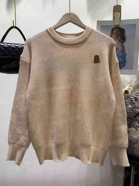 designer womens sweaters autumn fashion simple solid color letter logo print long sleeve sweater luxury women clothing apparel, White;black
designer womens sweaters autumn fashion simple solid color letter logo print long sleeve sweater luxury women clothing apparel, White;black