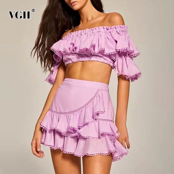 white casual two piece set for women slash neck short sleeve patchwork ruffle high waist skirts elegant sets female 210507
white casual two piece set for women slash neck short sleeve patchwork ruffle high waist skirts elegant sets female 210507