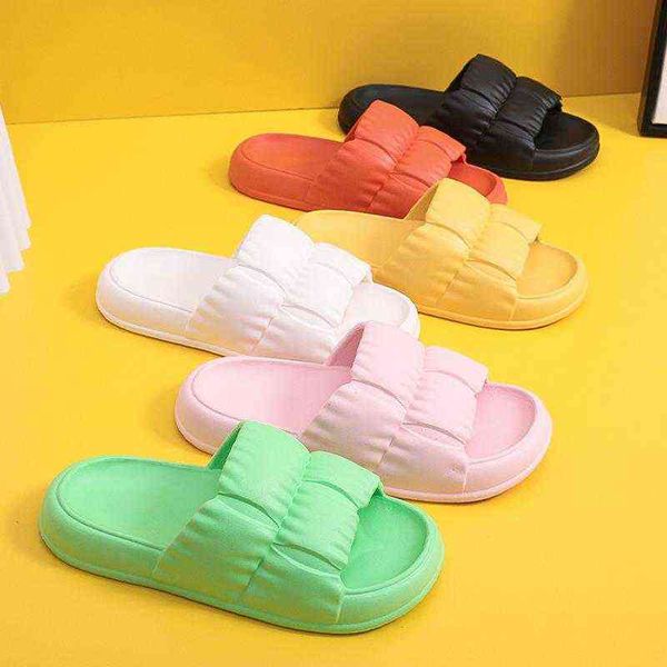 women's soft sole cloud slippers summer beach thick platform slipper sandals women korean eva slippers for home flip flops woman t22073, Black
women's soft sole cloud slippers summer beach thick platform slipper sandals women korean eva slippers for home flip flops woman t22073, Black