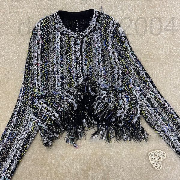 women's sweaters designer 22 new small fragrance bright silk round neck tassel cardigan women's heavy industry color braided belt, White;black
women's sweaters designer 22 new small fragrance bright silk round neck tassel cardigan women's heavy industry color braided belt, White;black