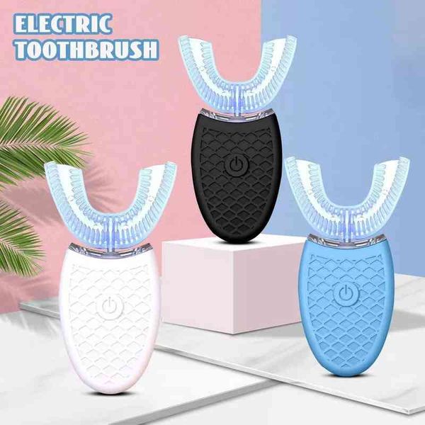 toothbrush 360 degree u-shaped electric toothbrush for children/aldult smart automatic whitening blue light tooth brush silicone baby 0511
toothbrush 360 degree u-shaped electric toothbrush for children/aldult smart automatic whitening blue light tooth brush silicone baby 0511