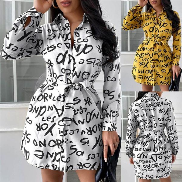 casual dresses autumn tunics belt shirt dress for women letter print turn down collar long sleeve loose office lady dressescasual, Black;gray
casual dresses autumn tunics belt shirt dress for women letter print turn down collar long sleeve loose office lady dressescasual, Black;gray