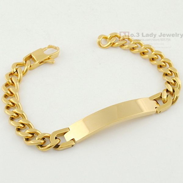 gokadima stainless steel id bracelet for men jewelry masculina pulseira black rose gold color rock punk party gift 220809, Golden;silver
gokadima stainless steel id bracelet for men jewelry masculina pulseira black rose gold color rock punk party gift 220809, Golden;silver