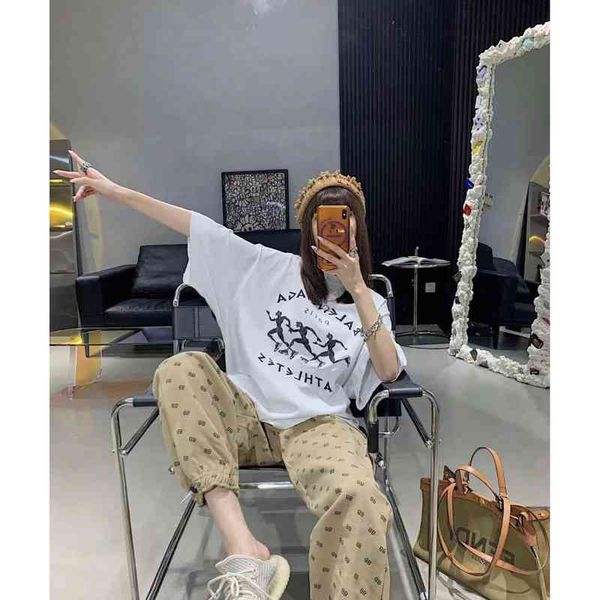 2022 designer bal t shirt original quality spring and summer black white blue running portrait male female couple short sleeve t-shirt, White;black
2022 designer bal t shirt original quality spring and summer black white blue running portrait male female couple short sleeve t-shirt, White;black