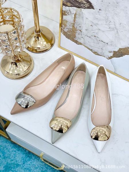 dress shoes cow patent leather single shoes women's low heel shallow mouth fashion simple anti-skid soft sole pointed white flat women, Black
dress shoes cow patent leather single shoes women's low heel shallow mouth fashion simple anti-skid soft sole pointed white flat women, Black