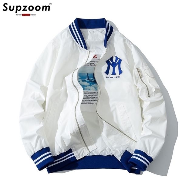 arrival stand collar coat baseball uniform zipper cotton liner rib sleeve loose brand clothing bomber jacket men w220816, Black;brown
arrival stand collar coat baseball uniform zipper cotton liner rib sleeve loose brand clothing bomber jacket men w220816, Black;brown