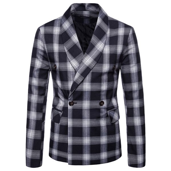 2019 new mens paild blazers 3 colors england style slim fit lapel neck casual plus size m - 4xl, White;black
2019 new mens paild blazers 3 colors england style slim fit lapel neck casual plus size m - 4xl, White;black