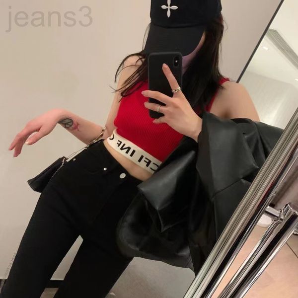 women's tanks & camis designer ce home jacquard letter webbing suspender vest women's spring and summer color contrast versatile s, White
women's tanks & camis designer ce home jacquard letter webbing suspender vest women's spring and summer color contrast versatile s, White
