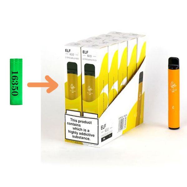 16350 disposable battery elf 600 puffs wifh 16350mah 2ml prefilled cartridge pod device 2%
16350 disposable battery elf 600 puffs wifh 16350mah 2ml prefilled cartridge pod device 2%