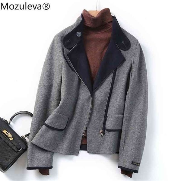 autumn hand-stitched fashion casual double-sided motorcycle woolen coat women's 210416, Tan;black
autumn hand-stitched fashion casual double-sided motorcycle woolen coat women's 210416, Tan;black