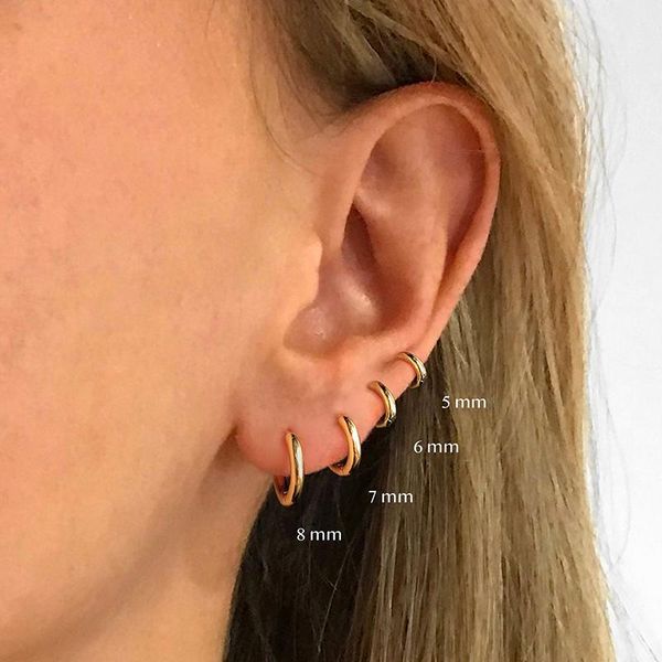 hoop & huggie designer small earrings for women 925 sterling silver rose gold girls wedding engagement party gift smooth ear bone buckle, Golden;silver
hoop & huggie designer small earrings for women 925 sterling silver rose gold girls wedding engagement party gift smooth ear bone buckle, Golden;silver