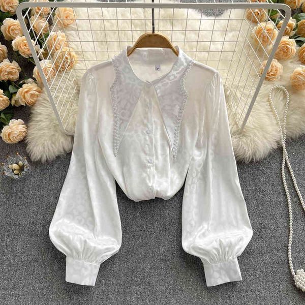 women's t-shirt 2022 spring fashion foreign style french long sleeved shirt women's chic design sense niche xn33, White
women's t-shirt 2022 spring fashion foreign style french long sleeved shirt women's chic design sense niche xn33, White