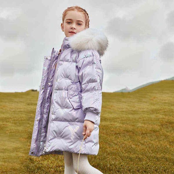 -30 grade girls down jacket winter parka for girls clothing jacket waterproof real fur collar kids outerwear 5-12 year j220718, Blue;gray
-30 grade girls down jacket winter parka for girls clothing jacket waterproof real fur collar kids outerwear 5-12 year j220718, Blue;gray