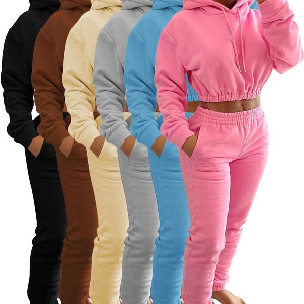 winter fleece two piece pants women cropped hoodie tracksuits bodycon sports jogger lounge wear outfit, White
winter fleece two piece pants women cropped hoodie tracksuits bodycon sports jogger lounge wear outfit, White