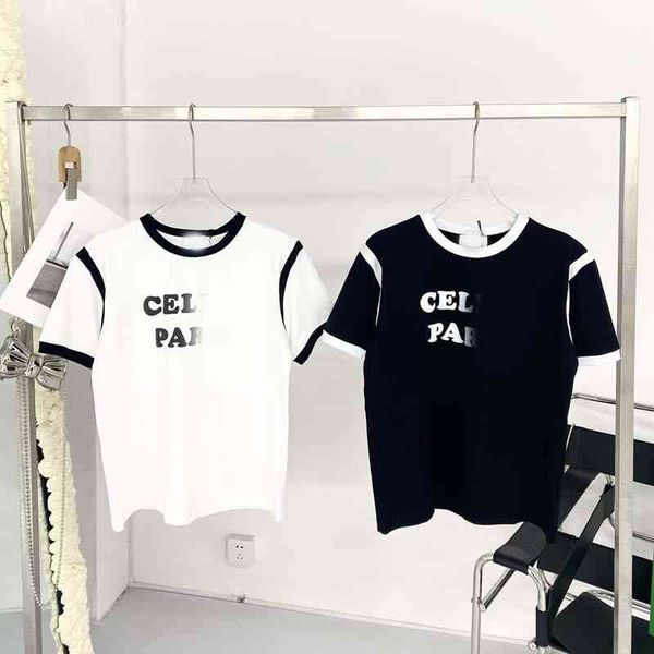 early summer new round neck contrast bubble print versatile simple short sleeved women, White
early summer new round neck contrast bubble print versatile simple short sleeved women, White
