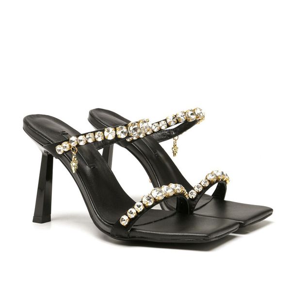 designer luxury womens medusa chain high-heeled slipper jeans couture gold heel sandals with studs detail sandals flip flop with box dust ba, Black
designer luxury womens medusa chain high-heeled slipper jeans couture gold heel sandals with studs detail sandals flip flop with box dust ba, Black