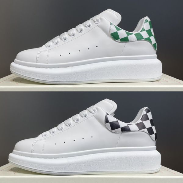 leather thick sole luxury brand shoes couples all-match breathable sneakers, Black
leather thick sole luxury brand shoes couples all-match breathable sneakers, Black