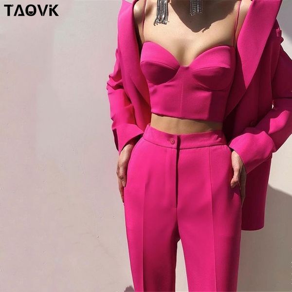taovk women suits female pant office lady formal business set uniform work wear blazers camis and 3 pieces 220718, White
taovk women suits female pant office lady formal business set uniform work wear blazers camis and 3 pieces 220718, White
