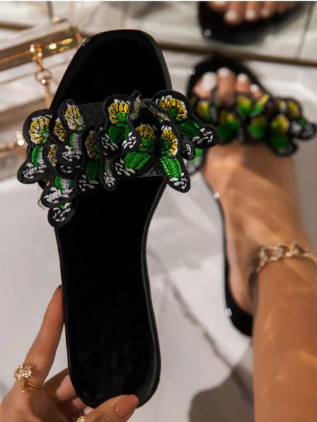 bowknot flat heels slippers women transparent pvc outdoor sandals woman 2021 summer fashion pearl open toe slides, Black
bowknot flat heels slippers women transparent pvc outdoor sandals woman 2021 summer fashion pearl open toe slides, Black