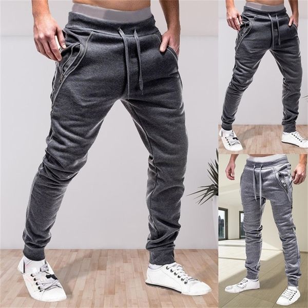 men's pants men drawstring zipper pockets ankle tied sweatpants sports trousers skinny gyms casual loose autumn 220827, Black
men's pants men drawstring zipper pockets ankle tied sweatpants sports trousers skinny gyms casual loose autumn 220827, Black