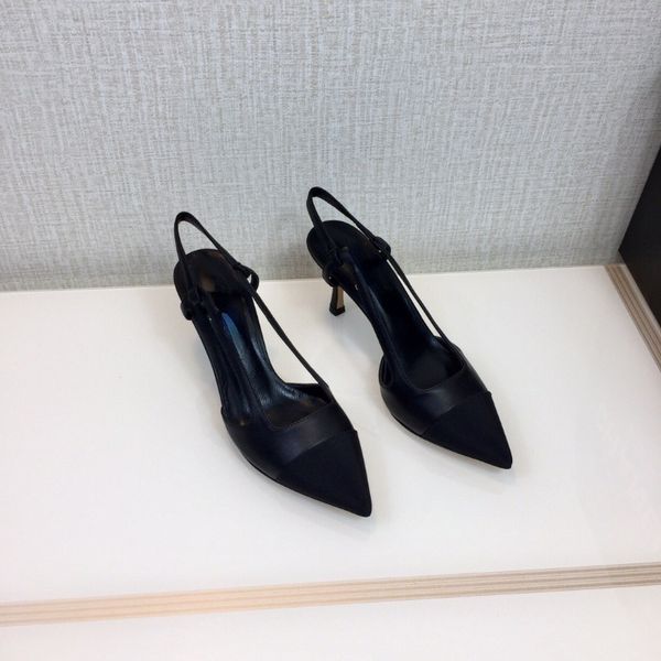 women's high heels 2022 shoes, new temperament goddess fan jian's mouth, spliced with lady's wind, versatile word with a sens, Black
women's high heels 2022 shoes, new temperament goddess fan jian's mouth, spliced with lady's wind, versatile word with a sens, Black
