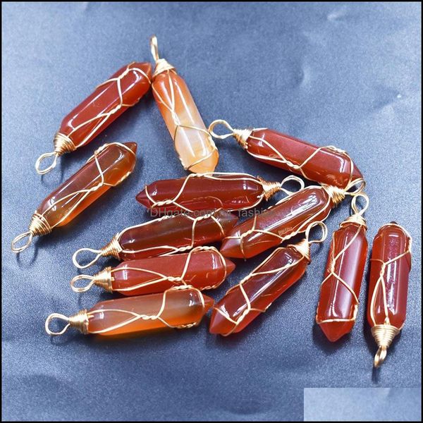 charms crystal glass red agate pillar shape stone point handmade iron wire pendants for necklace earrings jewelry mak mjfashion dhqvi, Bronze;silver
charms crystal glass red agate pillar shape stone point handmade iron wire pendants for necklace earrings jewelry mak mjfashion dhqvi, Bronze;silver