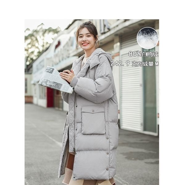 winter arrival female hooded thick multi pockets casual long section down coat y201026, Black
winter arrival female hooded thick multi pockets casual long section down coat y201026, Black