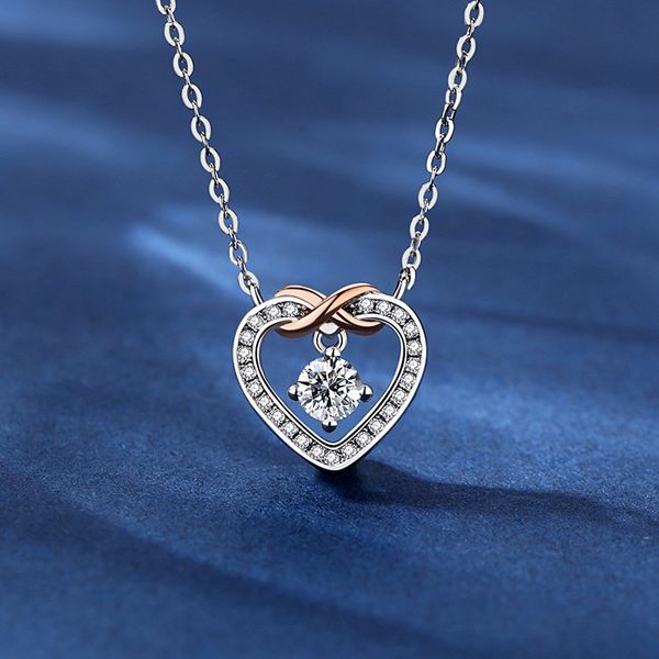 cool wind design s925 silver zircon love pendant necklace trendy women's net red
cool wind design s925 silver zircon love pendant necklace trendy women's net red