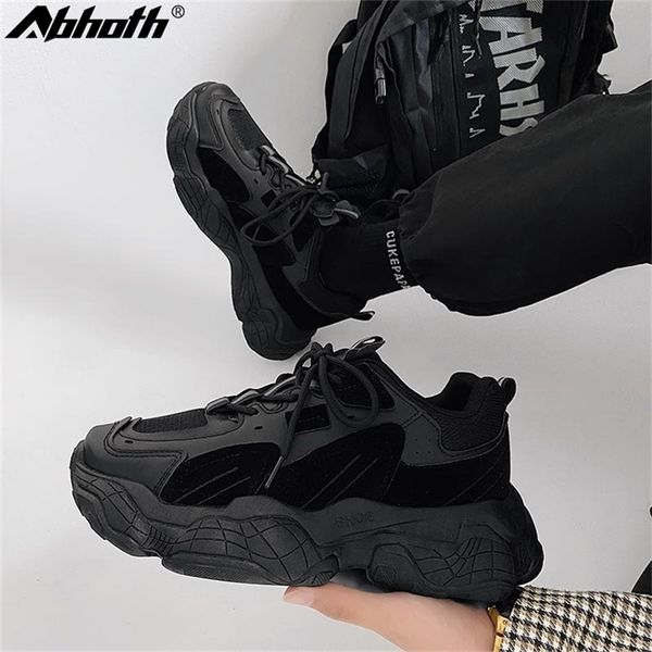 ab h men running shoes sneakers chunky platform lace up sports lace up rubber outdoor walking zapatillas hombre 44 220813, Black
ab h men running shoes sneakers chunky platform lace up sports lace up rubber outdoor walking zapatillas hombre 44 220813, Black
