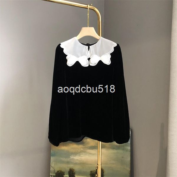 women's blouses & shirts gao quality velvet shirt women's early spring style elegant light luxury fashion bow lapel top, White
women's blouses & shirts gao quality velvet shirt women's early spring style elegant light luxury fashion bow lapel top, White