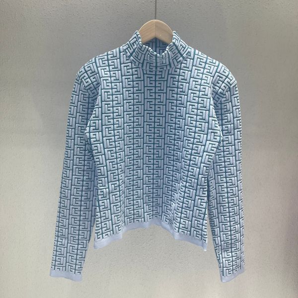 660 2022 runway summer brand same style sweater pullover t shirt crew neck long sleeve blue women's sweaters wante, White;black
660 2022 runway summer brand same style sweater pullover t shirt crew neck long sleeve blue women's sweaters wante, White;black