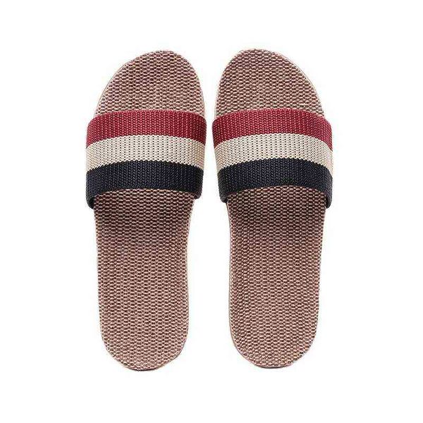 Summer Suihyung Flax Slippers for Women Men Breathable Comfortable Indoor Home Shoes Colored Belt Female Casual Slides Sandals G220518 Comtable
Summer Suihyung Flax Slippers for Women Men Breathable Comfortable Indoor Home Shoes Colored Belt Female Casual Slides Sandals G220518 Comtable