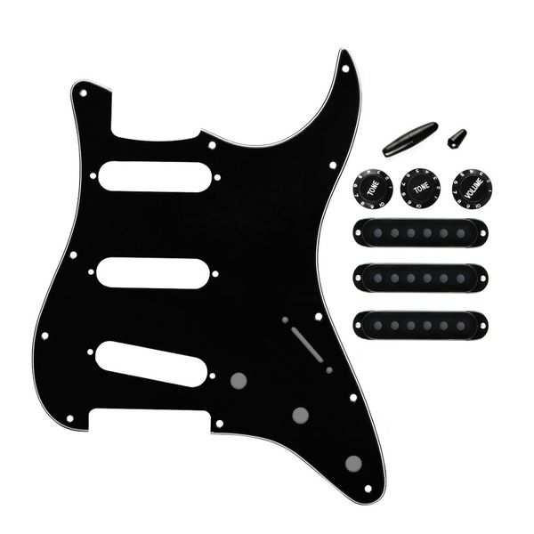 11 hole electric guitar pickguard sss+50/52/52mm pickup covers guitar knobs switch tip for parts accessories
11 hole electric guitar pickguard sss+50/52/52mm pickup covers guitar knobs switch tip for parts accessories