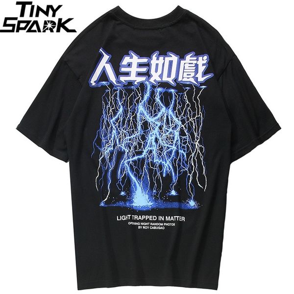 men hip hop t shirt lightning print t-shirt streetwear chinese letter tshirt oversized harajuku summer tees cotton 220325, White;black
men hip hop t shirt lightning print t-shirt streetwear chinese letter tshirt oversized harajuku summer tees cotton 220325, White;black