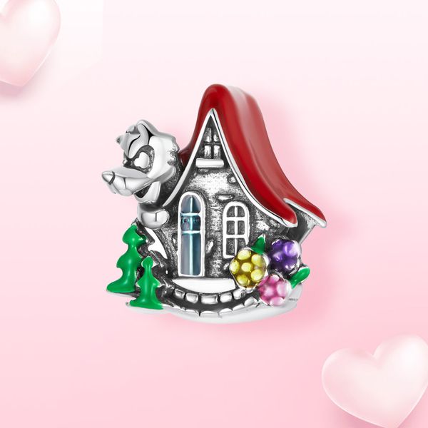 925 silver charm little red riding hood charm jewelry fit pandora bracelet for jewelry, Black
925 silver charm little red riding hood charm jewelry fit pandora bracelet for jewelry, Black