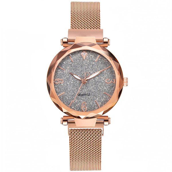 rose gold women watch luxury magnetic starry sky lady wrist watch mesh colour six mens women's fashion business watches, Slivery;brown
rose gold women watch luxury magnetic starry sky lady wrist watch mesh colour six mens women's fashion business watches, Slivery;brown