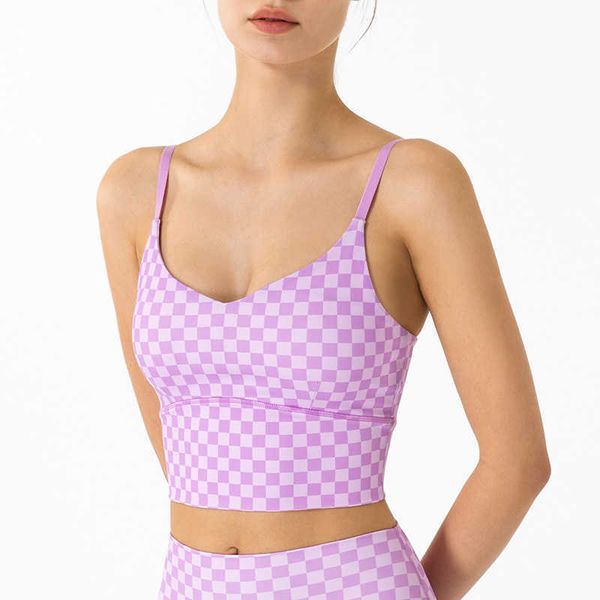 checkerboard lattice sports underwear yoga outfits women's camis tank plaid gathered back fitness running gym clothes suspender bra, White;red
checkerboard lattice sports underwear yoga outfits women's camis tank plaid gathered back fitness running gym clothes suspender bra, White;red
