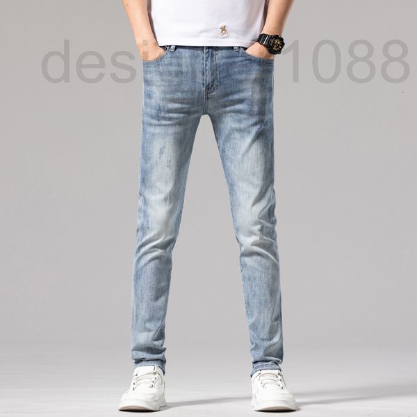 men's jeans designer men's summer thin elastic slim fitting small leg straight tube high-end fashion brand leisure long pants ktsv, Blue
men's jeans designer men's summer thin elastic slim fitting small leg straight tube high-end fashion brand leisure long pants ktsv, Blue