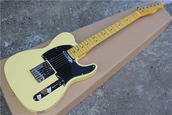 factory ameican standard lecaster light yellow electric guitar with black hardware and maple fingerboard,customized.
factory ameican standard lecaster light yellow electric guitar with black hardware and maple fingerboard,customized.