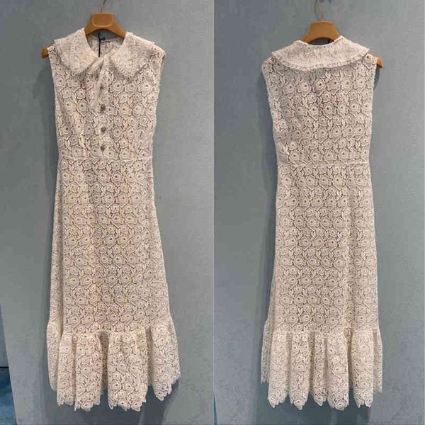 casual dresses french minority spring summer baby collar lace up hollow hook flower long skirt drill button sleeveless dress women, Black;gray
casual dresses french minority spring summer baby collar lace up hollow hook flower long skirt drill button sleeveless dress women, Black;gray