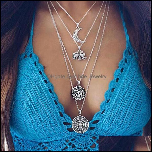 pendant necklaces mtilayer necklace women luxury jewelry accessories plated sier chain choker pendants bohemia circar mo bdejewelry dh5dy, Silver
pendant necklaces mtilayer necklace women luxury jewelry accessories plated sier chain choker pendants bohemia circar mo bdejewelry dh5dy, Silver
