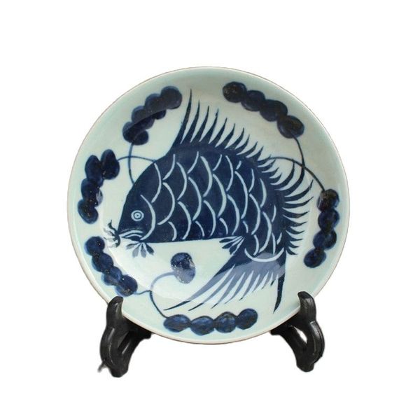 chinese old porcelain blue glazed porcelain fish plates, Silver
chinese old porcelain blue glazed porcelain fish plates, Silver