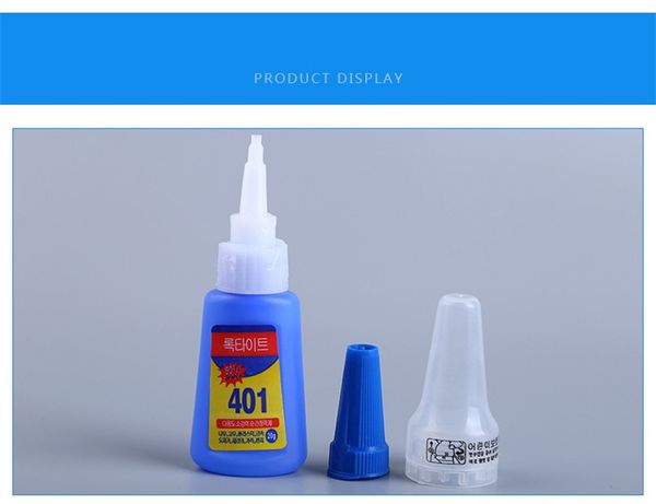 multifunctional 401 instant adhesive 20g super strong liquid glue home office school nail glue beauty supplies for wood plastic, Silver
multifunctional 401 instant adhesive 20g super strong liquid glue home office school nail glue beauty supplies for wood plastic, Silver
