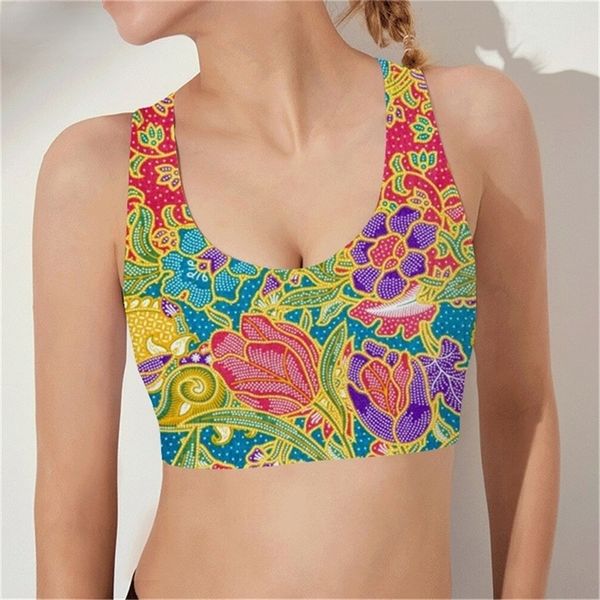 women sports vest bohemia style 3d print sports bra tank yoga running women fitness bras fashion tank w220617, White
women sports vest bohemia style 3d print sports bra tank yoga running women fitness bras fashion tank w220617, White