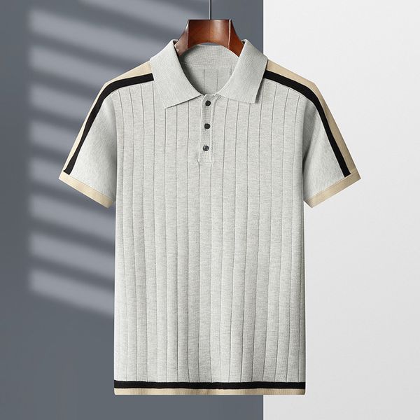 summer knitted mens polo shirts luxury short sleeve business casual colorant color male slim fit simple man tees 3xl, White;black
summer knitted mens polo shirts luxury short sleeve business casual colorant color male slim fit simple man tees 3xl, White;black