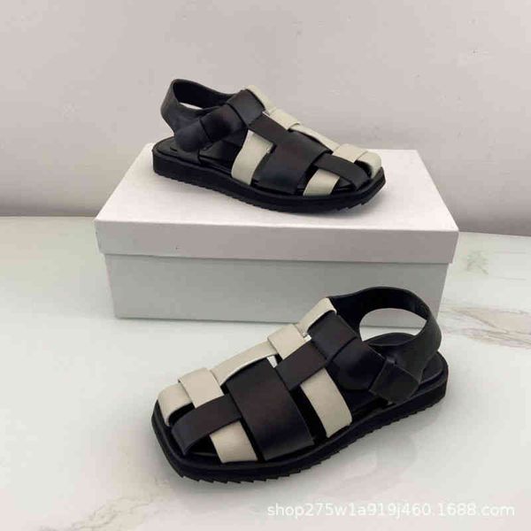 sandals color matching baotou hollow out fashion sandals women's summer casual flat roman shoes, Black
sandals color matching baotou hollow out fashion sandals women's summer casual flat roman shoes, Black